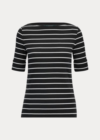 Top Ralph Lauren Striped Boatneck Mulher 70698-SWRC